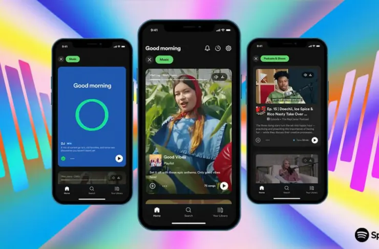 طراحی جدید Spotify ترکیبی از TikTok، Instagram و YouTube است
