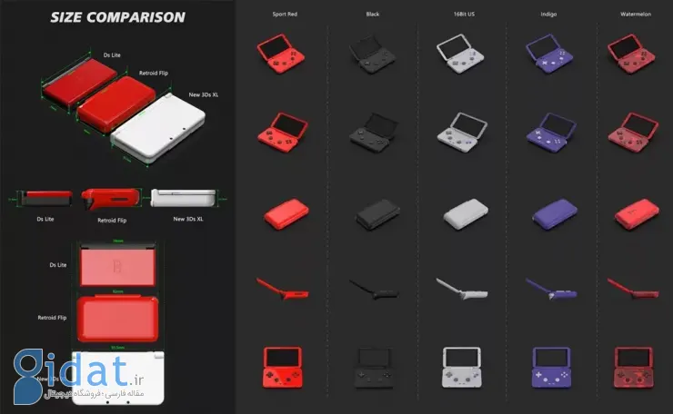کنسول بازی دستی Retroid Pocket Flip با الهام از نینتندو DS معرفی شد