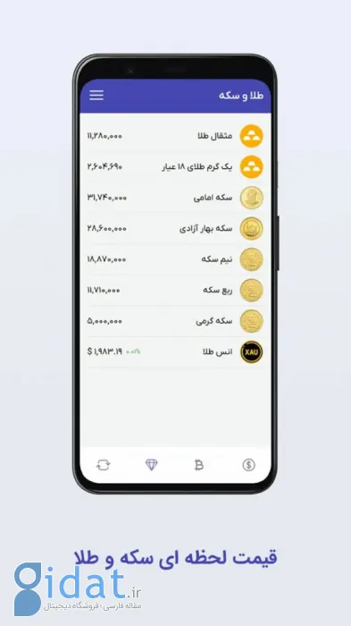 اپلیکیشن قیمت دلار