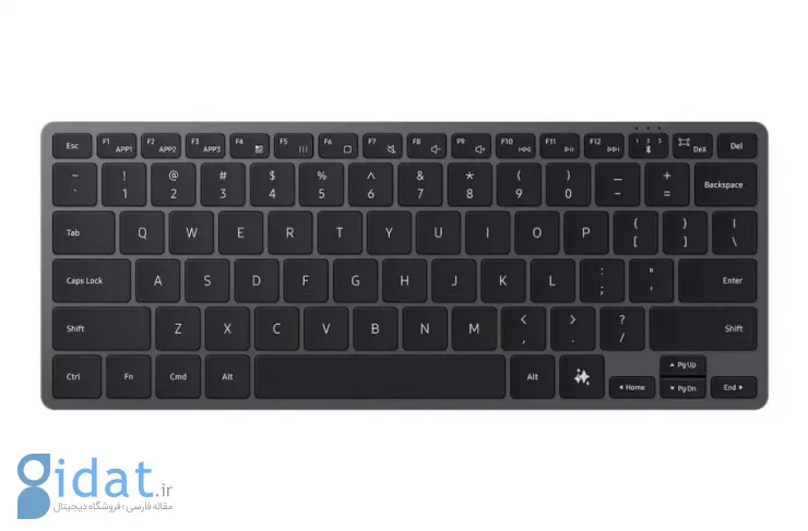 کیبورد جدید سامسونگ با دکمه اختصاصی DeX و هوش مصنوعی معرفی شد