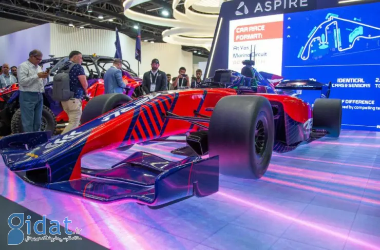خودروی فرمول 1 خودران Aspire در نمایشگاه GITEX 2023 به نمایش گذاشته شد