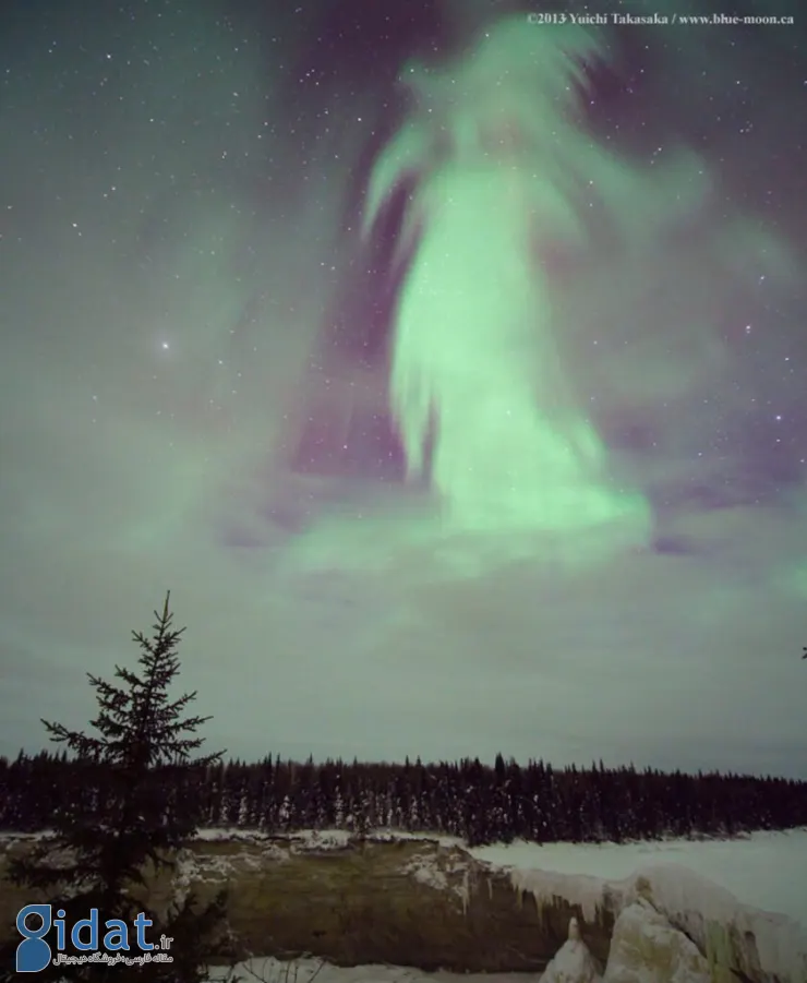 تصویر روز ناسا: شبح شفق قطبی بر فراز کانادا