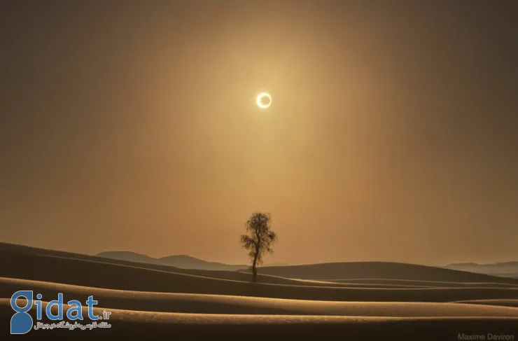 تصویر روز ناسا: خورشید گرفتگی در صحرا