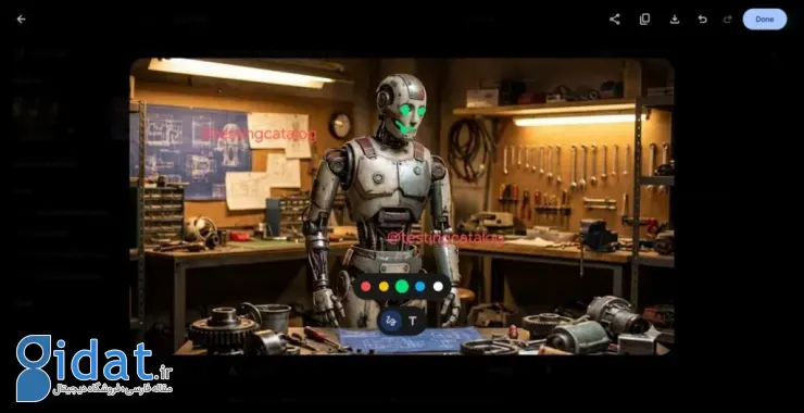 حاشیه نویسی تصاویر جمینای گوگل