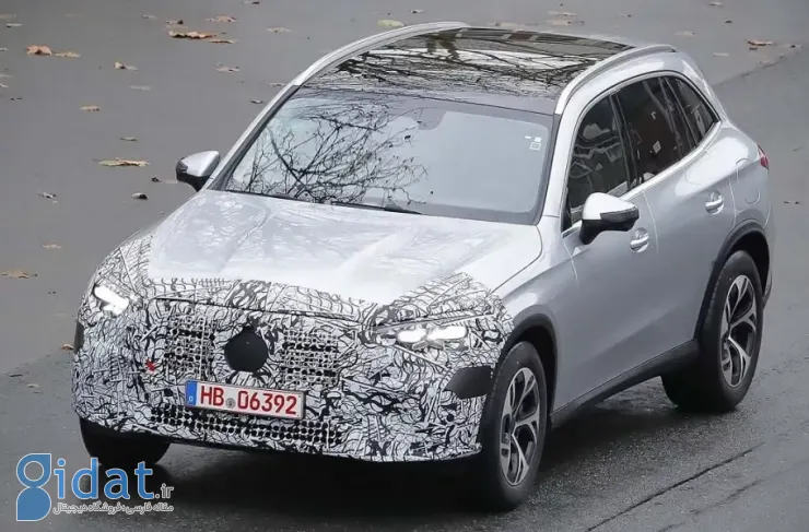 مرسدس GLC فیس لیفت شده برای اولین بار با طراحی جدید دیده شده است