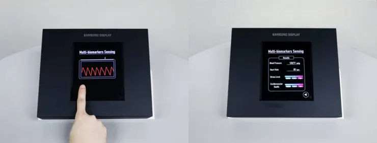 سامسونگ اولین نمایشگر OLED یکپارچه با حسگر اثر‌انگشت و سنسور سنجش ضربان قلب را معرفی کرد