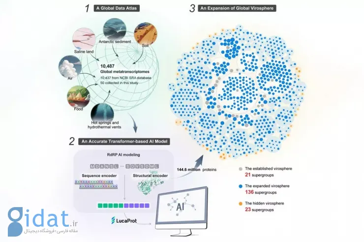 دانشمندان با استفاده از هوش مصنوعی بیش از 160000 ویروس جدید کشف کرده اند