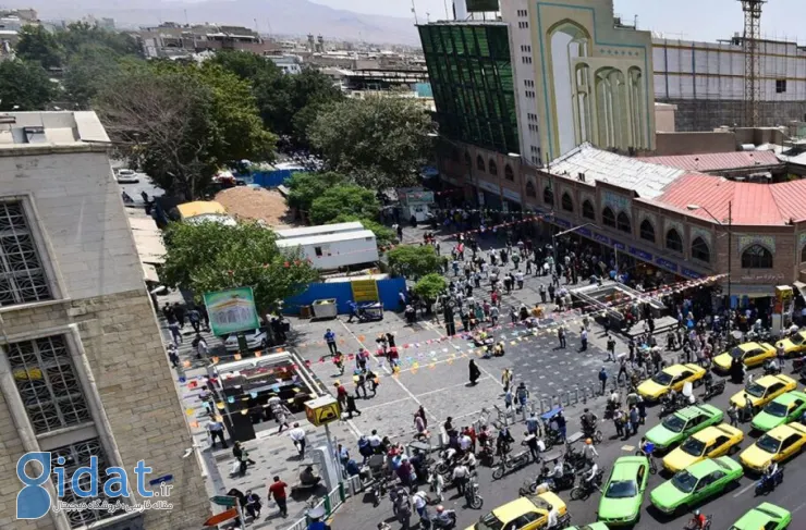 فروش جای پارک خودرو در نزدیکی بازار تهران، خودروهای بسیار و محل توقف اندک