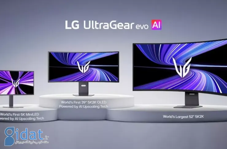 ال‌جی از مانیتورهای گیمینگ UltraGear evo با هوش مصنوعی برای بهبود تصویر رونمایی کرد
