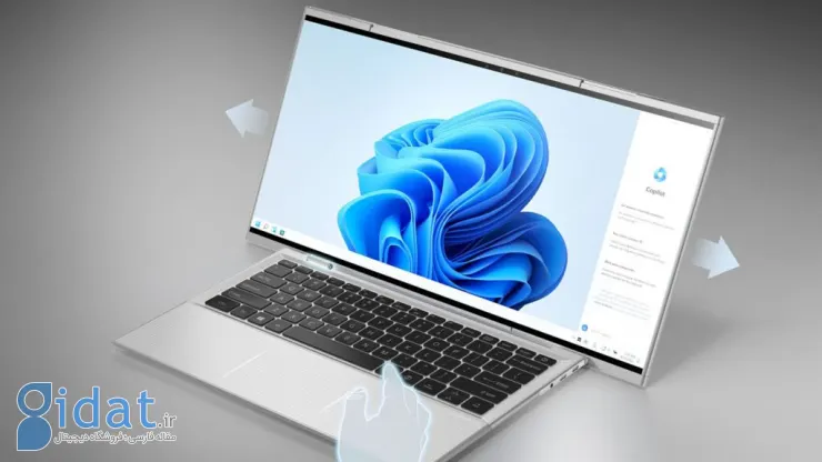لپ‌تاپ Compal Infinite با نمایشگر رول‌شونده افقی می‌تواند تا 18 اینچ بزرگ شود