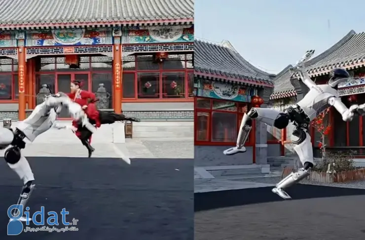 شمشیر در دست یک ربات انسان‌نما؛ ترکیب سنت و فناوری در نمایش مهارت‌های رزمی [تماشا کنید]