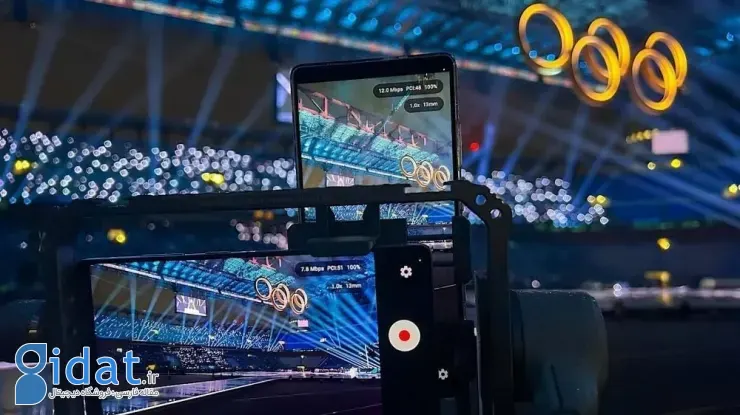 گوشی سامسونگ در حال پخش زنده افتتاحیه المپیک زمستانی ۲۰۲۶