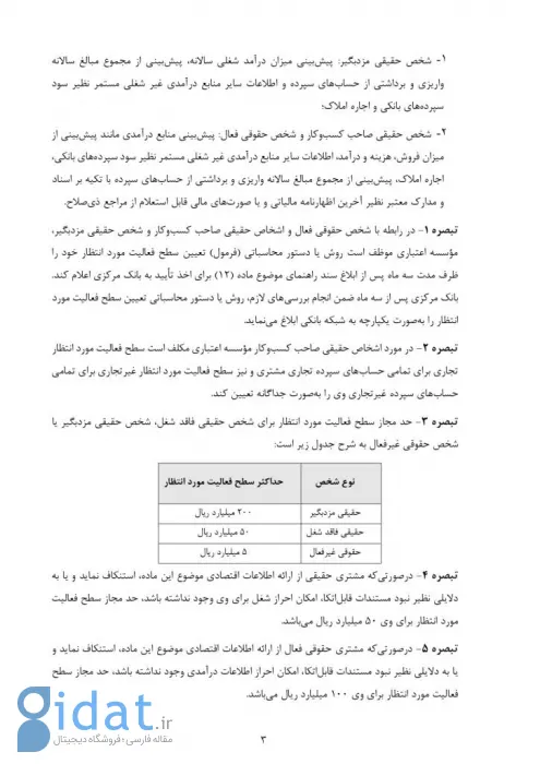 دولت برای گردش حساب سالانه مردم سقف گذاشت: کارمندها حداکثر 20 میلیارد تومان