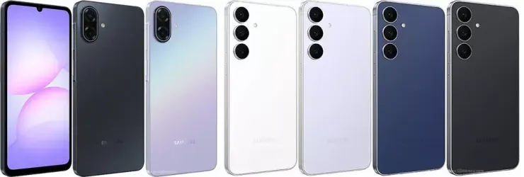 گلکسی a07 و گلکسی s25 fe