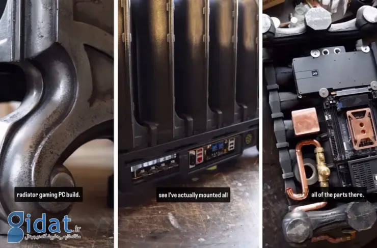 ایده عجیب بیلت لبز: استفاده از رادیاتور دوران ویکتوریا برای خنک کردن کامپیوتر [تماشا کنید]