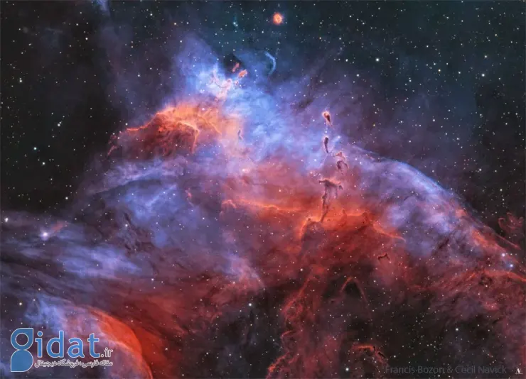 ابر مولکولی Gum37 و خوشه ستاره‌ای NGC 3572