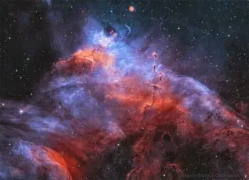 تصویر روز ناسا: صمغ 37 ابر مولکولی و خوشه ستاره ای NGC 3572