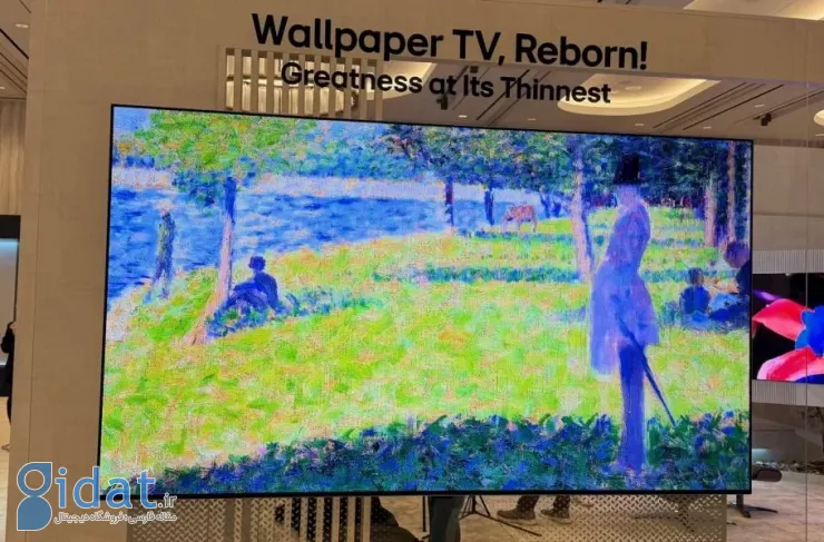 ال‌جی از تلویزیون بی‌سیم W6 Wallpaper با ضخامت ۹ میلی‌متر رونمایی کرد