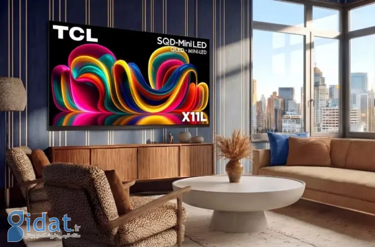 TCL از تلویزیون SQD-Mini LED با روشنایی 10 هزار نیت رونمایی کرد