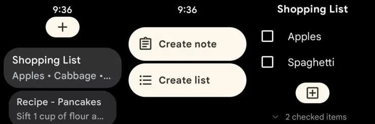 بهترین برنامه برای اسمارت واچ: گوگل Keep