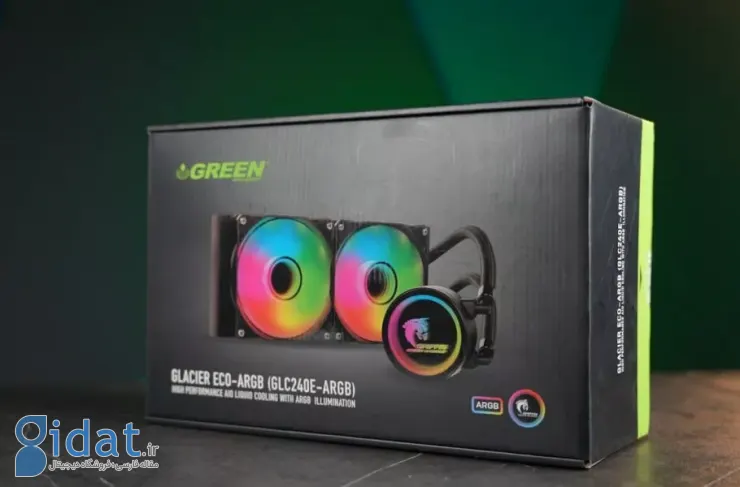 معرفی خنک‌کننده Blue Green GLACIER 240 ARGB: کارآمد و زیبا