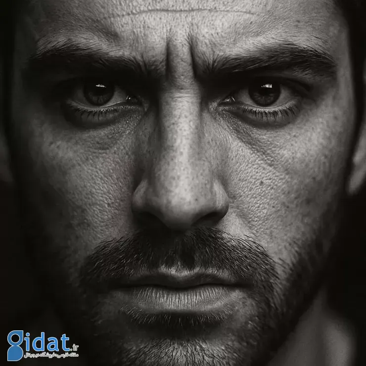 پرتره سیاه سفید با جزئیات بالا ساخته شده با پرامپت مخصوص در جی پی تی