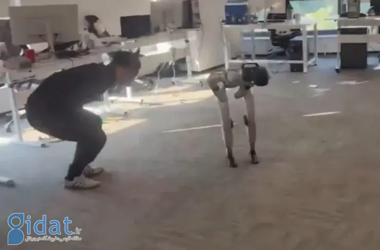 اشتباه خنده دار ربات انسان نمای Unitree G1: ضربه فنی مربی و تقلید درد او! [تماشا کنید]
