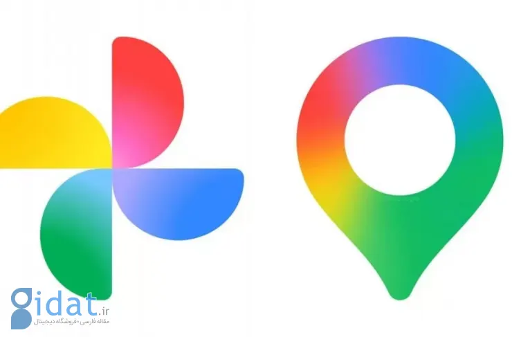 گوگل آیکون‌های Photos و Maps را با ظاهری گرادیانی دوباره طراحی کرد