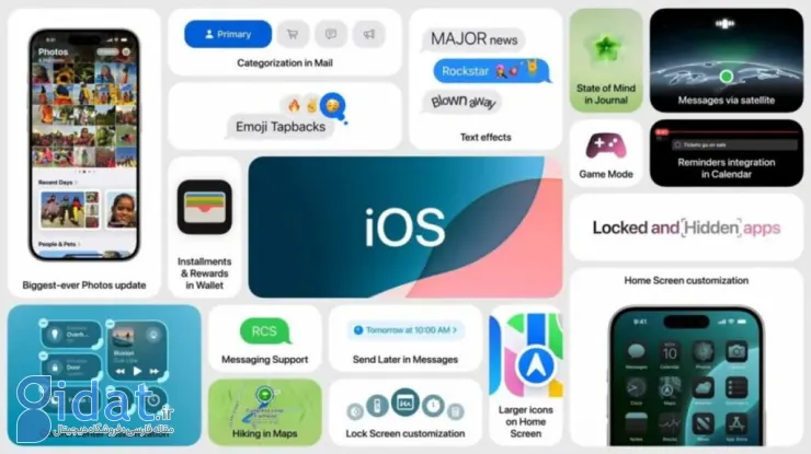 ویژگی‌های iOS 18
