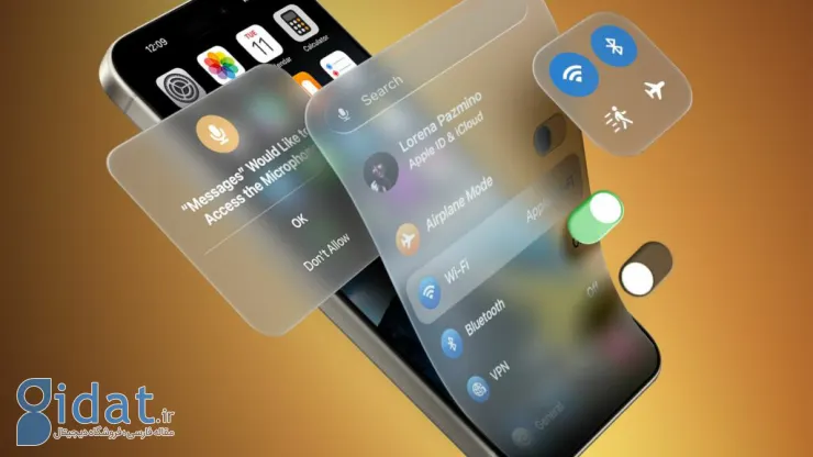 طراحی شفاف iOS 19