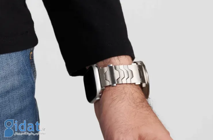 با این بند ساعت دو رو، می‌توانید اپل واچ خود را زیر ساعت رولکس خود پنهان کنید