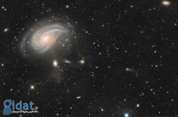 تصویر روز ناسا: کهکشان مارپیچی NGC 772 و همراه آن