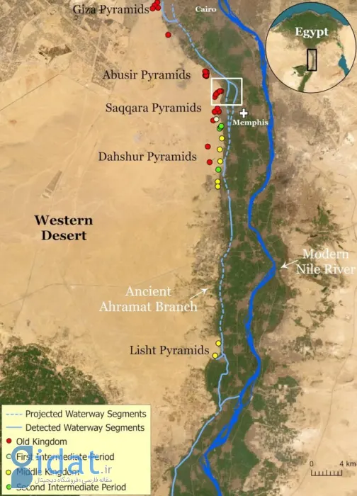 کشف آبراه گمشده رود نیل به حل معمای چگونگی ساخت اهرام مصر کمک کرد
