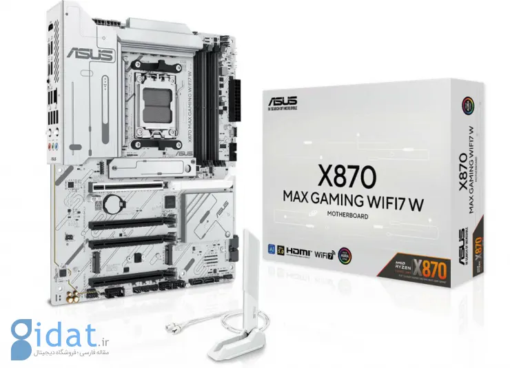 X870 MAX Gaming WiFi 7 : مادربرد سری جدید MAX ایسوس