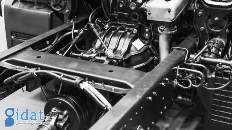 شاسی ماشین از نمای نزدیک