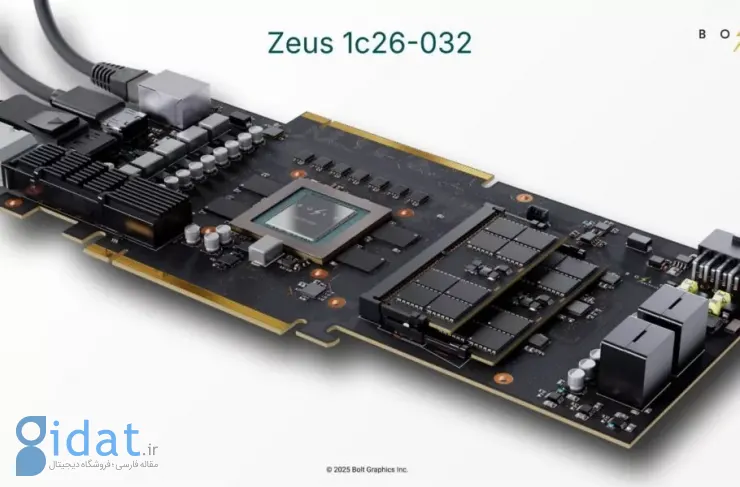 مشخصات کارت گرافیک Bolt Graphics اعلام شد: ۱۳ برابر قدرتمندتر از Nvidia RTX 5090 با مصرف برق کمتر