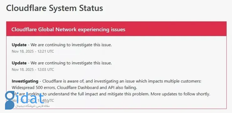 قطعی کلودفلر