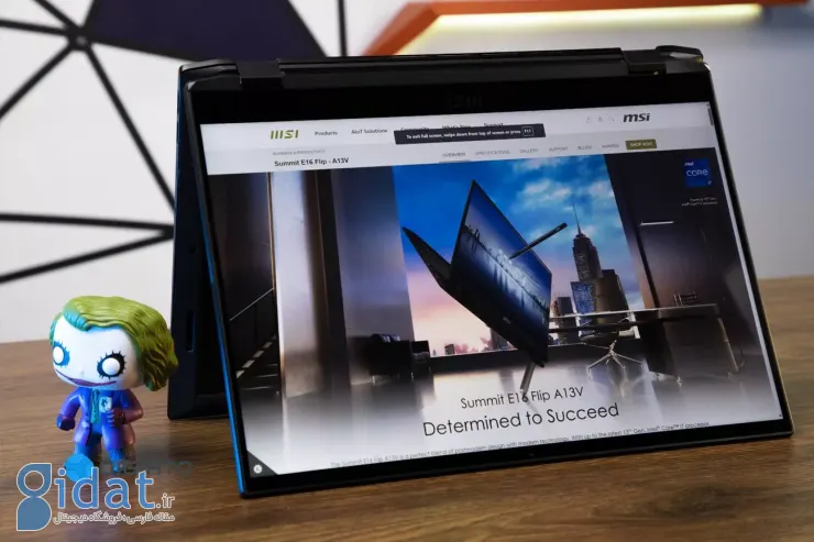 بررسی لپ تاپ MSI Summit E16 Flip
