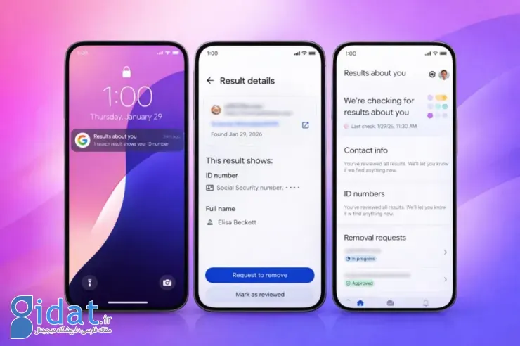 گوگل اکنون به شما امکان می‌دهد اطلاعات شخصی و تصاویر حساس خود را از نتایج جستجو حذف کنید