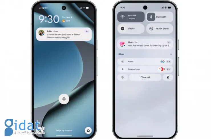 قابلیت خلاصه‌سازی اعلان‌ها در گوشی‌های پیکسل