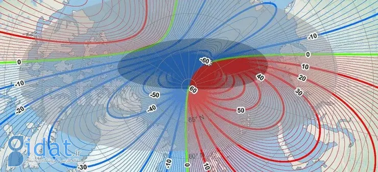 موقعیت قطب مغناطیسی شمال رسما تغییر کرده است