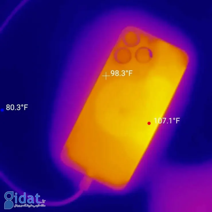 دوربین مادون قرمز برطرف شدن مشکل داغ شدن آیفون 15 پرو را تأیید می‌کند