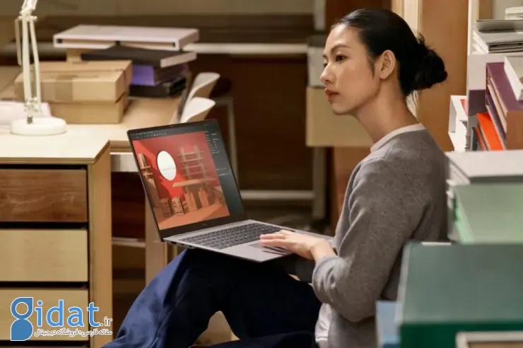 طراحی لپ تاپ جدید ال جی gram دره نگام استفاده