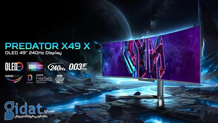 مانیتور گیمینگ پریدیتور X49 X ایسر