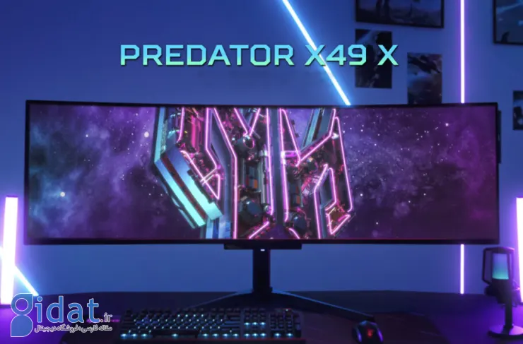 مانیتور گیمینگ ایسر Predator X49 X معرفی شد. پنل QD-OLED 48.9 اینچی 240 هرتزی