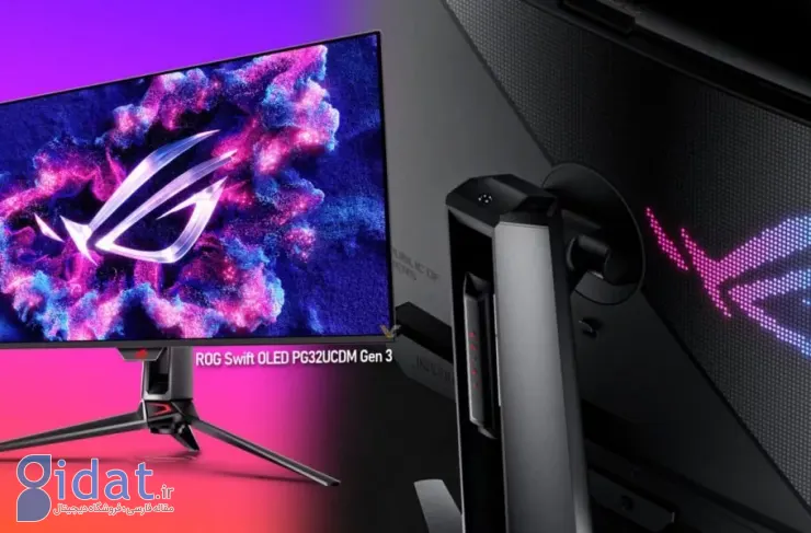 مانیتور گیمینگ جدید ایسوس ROG Swift با پنل QD-OLED و نرخ نوسازی ۲۴۰ هرتز معرفی شد