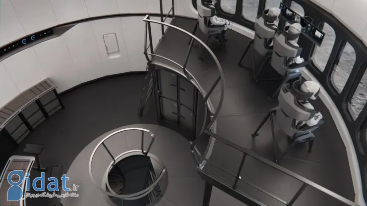 شرکت اسپیس ایکس تصاویر جدیدی از طراحی داخلی فضاپیمای استارشیپ منتشر کرد