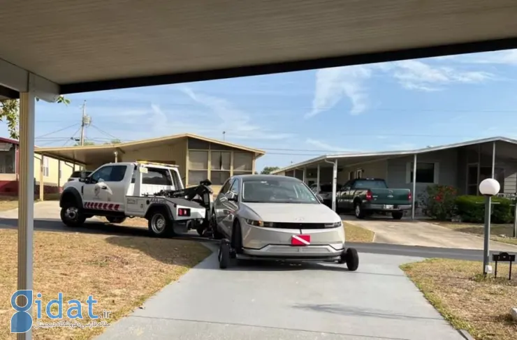 یک هیوندای آیونیک ۵ به دلیل ریختن آب معدنی ۱۲۰۰۰ دلار خسارت دید