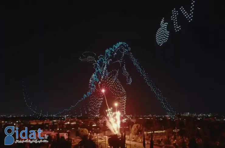 گودزیلا و کونگ در آسمان غرش می‌کنند؛ نمایش پهپادی اپل تی‌وی رکوردها را می‌شکند [تماشا کنید]