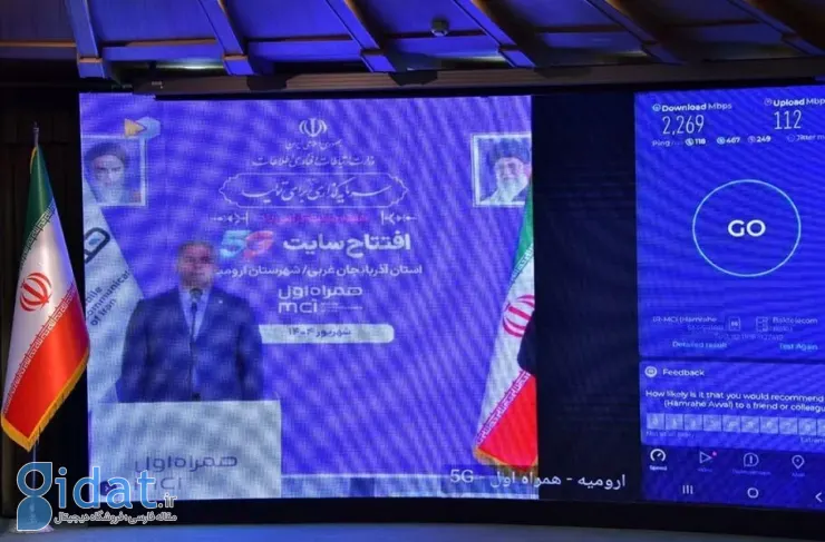اولین شبکه تلفن همراه 5G در آذربایجان غربی سرعت 2.269 گیگابیت بر ثانیه را ثبت کرد